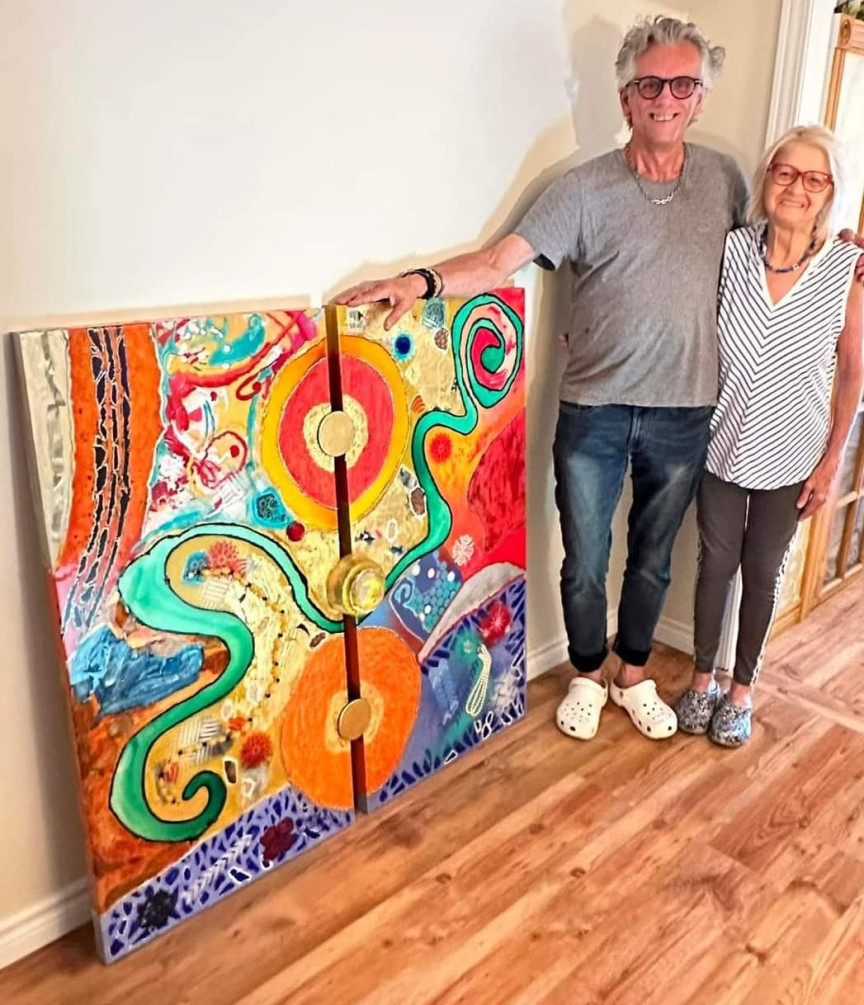 François Fillion et Anna Fanucchi présente "OSER ÊTRE" un diptique de 48x48 pouces